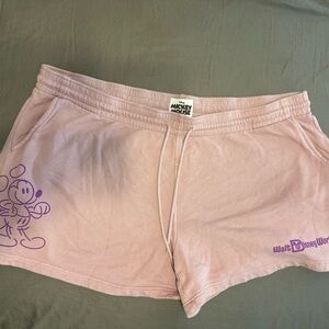 Disney Mickey Mouse Pink Lounge Shorts